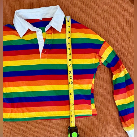 Long sleeve rainbow tee, women’s small - Picture 2 of 7
